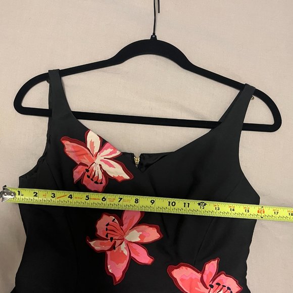 Kate Spade Black Tiger Lily Applique Fit & Flare Dress | Size 2, NWOT - Picture 8 of 12
